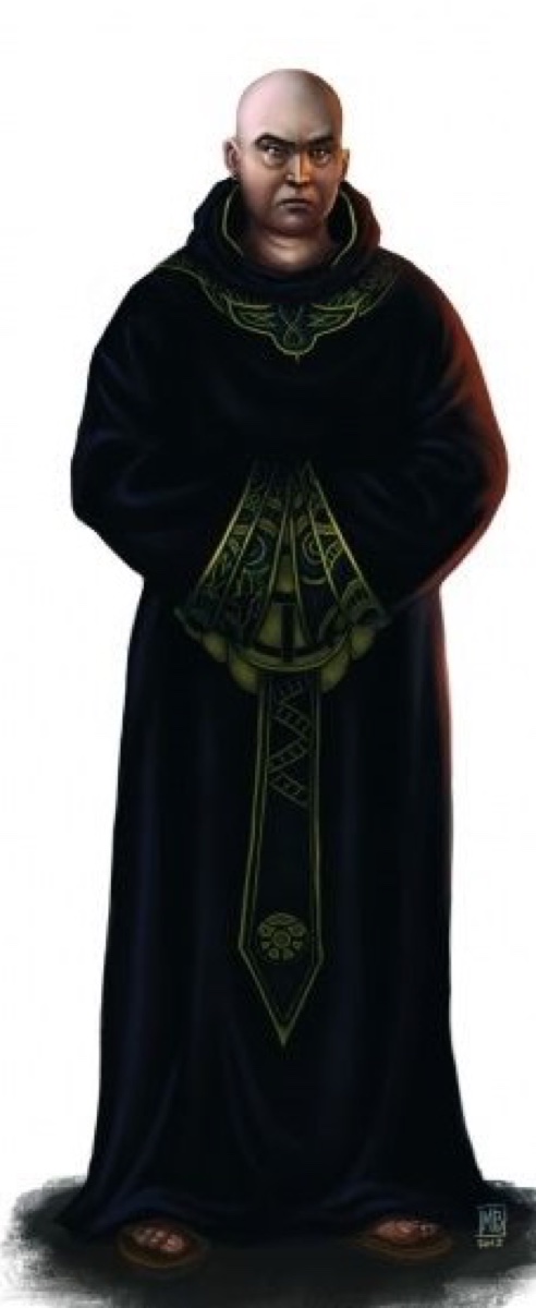 figura veste scura